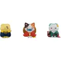 Megahouse One Piece Mega Cat Project Trading 3 Pack Nyan Piece Nyan Happy Trio 2024 Limited Version 3 Cm Figur
