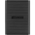 Transcend ESD270C - SSD - kryptert - 250 GB - ekstern (bærbar) - USB 3.1 Gen 2 (USB-C kontakt) - 256-bit AES - svart