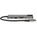 Nedis Gull Ccbw64775at02 10-i-1 Multiport Usb-adapter Usb 3.2 Gen 1 Usb-c M-rj45 F/hdmi/sd/2x Usb-c/f/3x Usb-a F 5gbps Belagt 3.5mm 0.2 M
