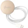 GUESS Bundle Pack MagSafe IML Marble - Deksel + MagSafe Lader iPhone 14 (svart/gull)