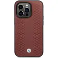 BMW Bmhmp14x22rfgr Iphone 14 Pro Max 6.7 Leather Diamond Pattern Telefondeksel