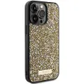 GUESS Guhcp15lpfgsbsd Iphone 15 Pro 6.1 Zołty Rhinestone Telefondeksel