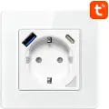 Avatto Smart WiFi-veggkontakt N-WOT10-USB-W TUYA USB USB-C (hvit)