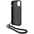 BMW Bmhcp15m23rmrlk Iphone 15 Plus14 Plus 6.7 Signature Leather Wordmark Cord Telefondeksel