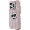 Karl Lagerfeld Klhcp15lhklpchp Iphone 15 Pro 6.1 Iml Choupette Head&monogram Telefondeksel