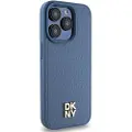DKNY Dkhmp15lpshrpsb Iphone 15 Pro 6.1 Niebieski Leather Monogram Pattern Telefondeksel