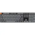 Keychron K5 Max LED trådløst mekanisk tastatur, lav profil, brun bryter (svart) [K5M-A3].