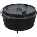 Petromax Dutch Oven FT12, flat, svart