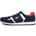 Tommy Hilfiger for man. EM0EM01617 Trainers Run navy (43), Flat, Laces, Casual