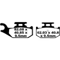 EBC Brakes Fa-tt Series Carbon Fiber Offroad Fa428tt Bremseklosser