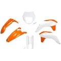 Ufo Ktm Exc/exc-f 2014-2016 With Headlight Ktkit524f-999w Fork Protectors & Plastsett