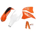 Ufo Ktm Exc/exc-f 2009-2011 Ktkit512f-999 Fork Protectors & Plastsett
