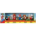 JAKKS Pacific Super Mario Bros Figur 6 Cm 5 Enheter