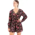 Superdry Printed V Tea Langarmet Kort Kjole