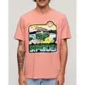 Superdry Neon Travel Graphic Loose Kortarmet T-skjorte