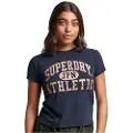 Superdry College Scripted Graphic Kortarmet T-skjorte