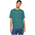 Tommy Hilfiger Reg Linear Logo Ext Kortarmet T-skjorte