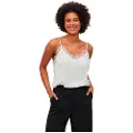 Vila Cava New Lace Ermeløs T-skjorte