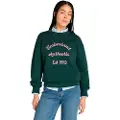 Timberland for woman. TB0A41YN3171 Sweatshirt with green brushed back (XXS), Casual, Cotton, Long sleeve