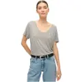 Superdry Studios Slub Embroidered Vee Kortarmet T-skjorte