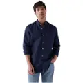 Salsa Jeans Cotton Linnen Regular Fit Skjorte Med Lange Ermer