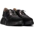 Wonders for woman. A-3631 Trainers Roma 31 black (38), 1 to 3 cm, Laces, Casual