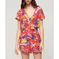 Superdry Beach Playsuit Kort Ermet Kort Kjole