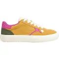 Pepe Jeans for woman. PLS31592 Travis City yellow leather shoes (36), Flat, Suede, Laces, Casual