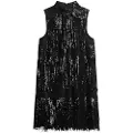 Superdry Fringe Sequin Aline Ermeløs Kort Kjole