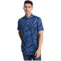 LOIS Jeans for man. 145063310 Short sleeve blue shirt (M), Casual, Multicolor, Viscose