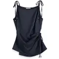 Scotch & Soda U9a00697t Satin Ermeløs T-skjorte