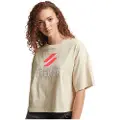 Superdry Code Sl Stacked Apq Boxy T-skjorte