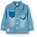 Boboli Over Denim Knit Skjorte Med Lange Ermer