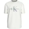 Calvin Klein Textured Monologo Kortarmet T-skjorte