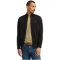 Timberland for man. TB0A2BMZX651 Williams River Zip Pullover black (S), Casual, Organic Cotton, Sustainable