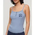 Superdry Essential Button Down Ermeløs T-skjorte