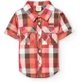 Boboli Poplin Check Kortarmet Skjorte