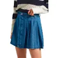 Pepe Jeans Mini Pleat Denimskjørt