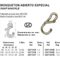 Kong Italy Spesiell Karabinkrok 5 Enheter