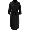 Fynch&Hatton 3/4 Sleeve Linen Mix Kjole Med 3/4 Ermer