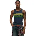 Superdry Cali Stripe Logo Ermeløs T-skjorte