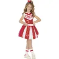 Guirca Paljettkledd Cheerleader-jentekostyme