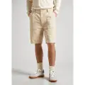 Pepe Jeans for man. PM801088 Regular Fatigue beige bermuda shorts (40), Casual, Cotton
