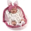 Llorens Mimi Smiler Med Pute Stoff Kropp Og Lyd Mekanisme Baby Dukke 42 Cm