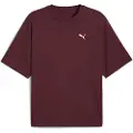 Puma WARDROBE ESS Boxy Tee Men, Clothing, Ruby Shimmer, M