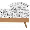 Ripshop Monstre-montert Laken Til Seng 105x200 Cm