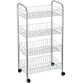 Confortime Forkromet Metallgrønnsaksstativ 4 Etasjer 76 Cm