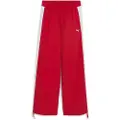 Puma T7 Relaxed Woven Track Pants Women, Clothing, Red, L