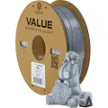 3D Prima PrimaValue PLA+ - 1,75mm - 1kg - Sølv