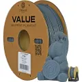 3D Prima PrimaValue PLA+ - 1,75mm - 1kg - Mørk grå